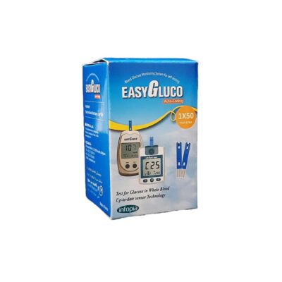 نوار تست قند خون ایزی گلوکو EASYGLUCO بسته 50 عددی