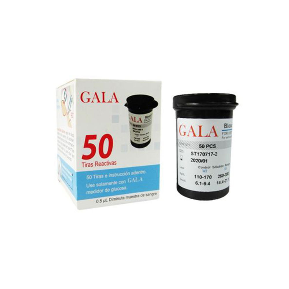 gala-test-strip-1.jpg نوار تست قند خون گالا بسته 50 عددی - Image 1