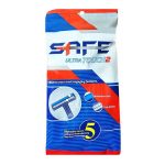 تیغ خودتراش 2 لبه سیف - SAFE بسته 5 عددی