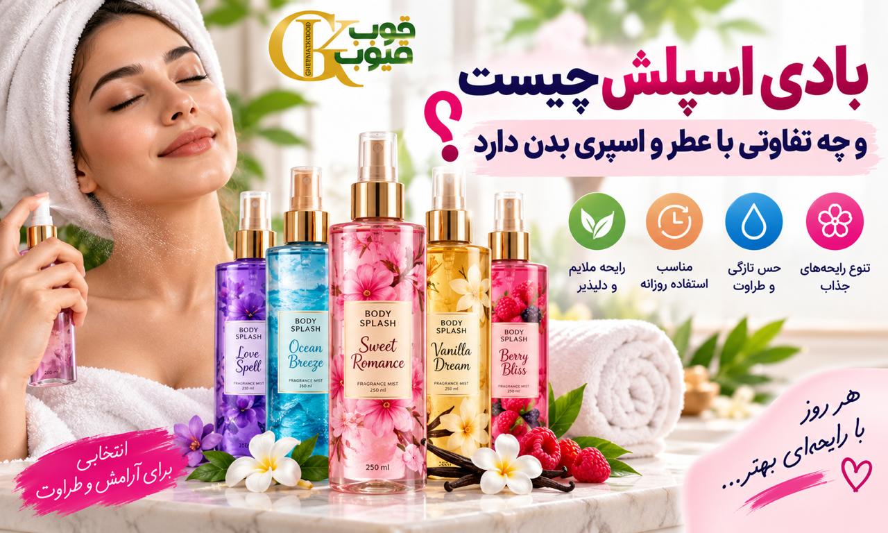 بادی اسپلش چیست و چه تفاوتی با عطر و اسپری بدن دارد؟
