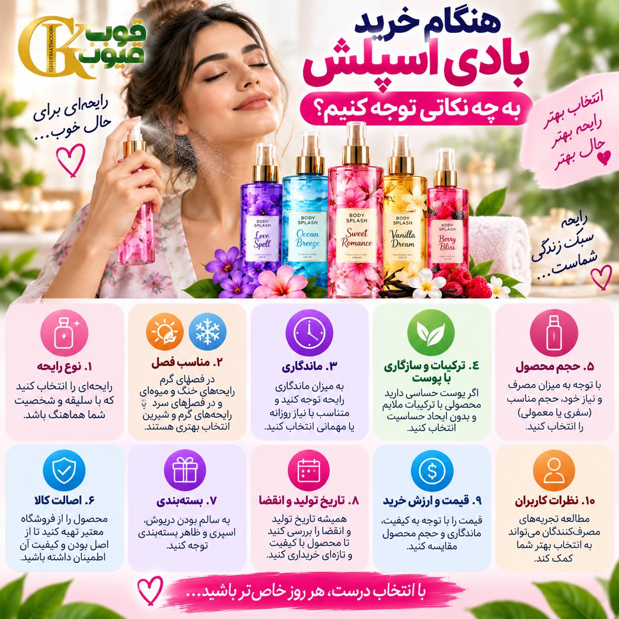 بادی اسپلش چیست و چه تفاوتی با عطر و اسپری بدن دارد؟