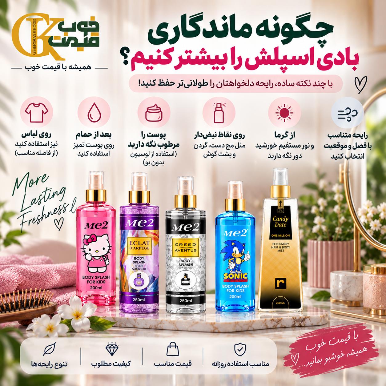 بهترین بادی اسپلش‌های موجود در فروشگاه قیمت خوب